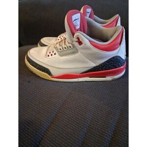 Air Jordan 3 Retro Shoes Mens Size 11.5 OG 136064-120 Box Cement Fire Red Black